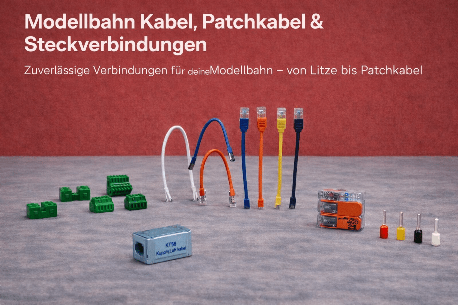 Modellbahn Kabel, Patchkabel & Steckverbindungen - DSEG-Shop