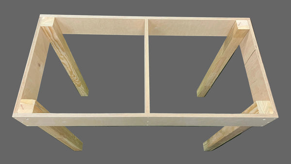 Modultisch 100x50 cm – Grundmodul mit 4 oder 2 Beinen