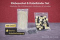 Klebesockel Set mit Kabelbinder & Schrauben (100 Stück) – sauberes Kabelmanagement für Modellbahn & Elektrik - DSEG-Shop