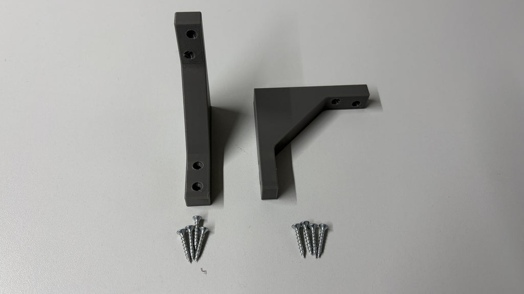 Spantenhalterung für Modellbahn aus PETG für 15 mm starkes Holz im 2er Set mit Schrauben