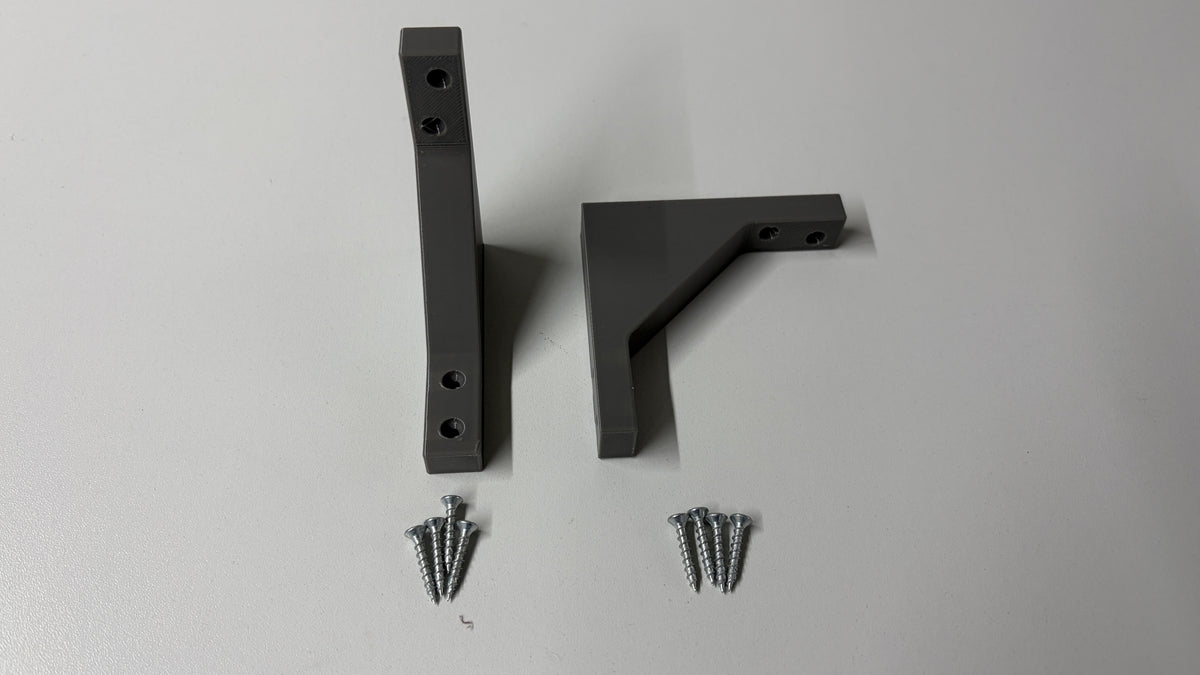 Spantenhalterung für Modellbahn aus PETG für 15 mm starkes Holz im 2er Set mit Schrauben